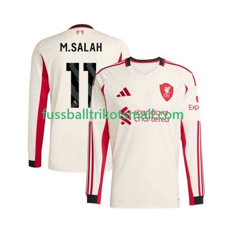 Fußballtrikots Liverpool Mohamed Salah 11 2025-2026 Langarm Auswärts-trikot kaufen
